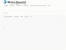 Tablet Screenshot of motiveparlessentiel.org